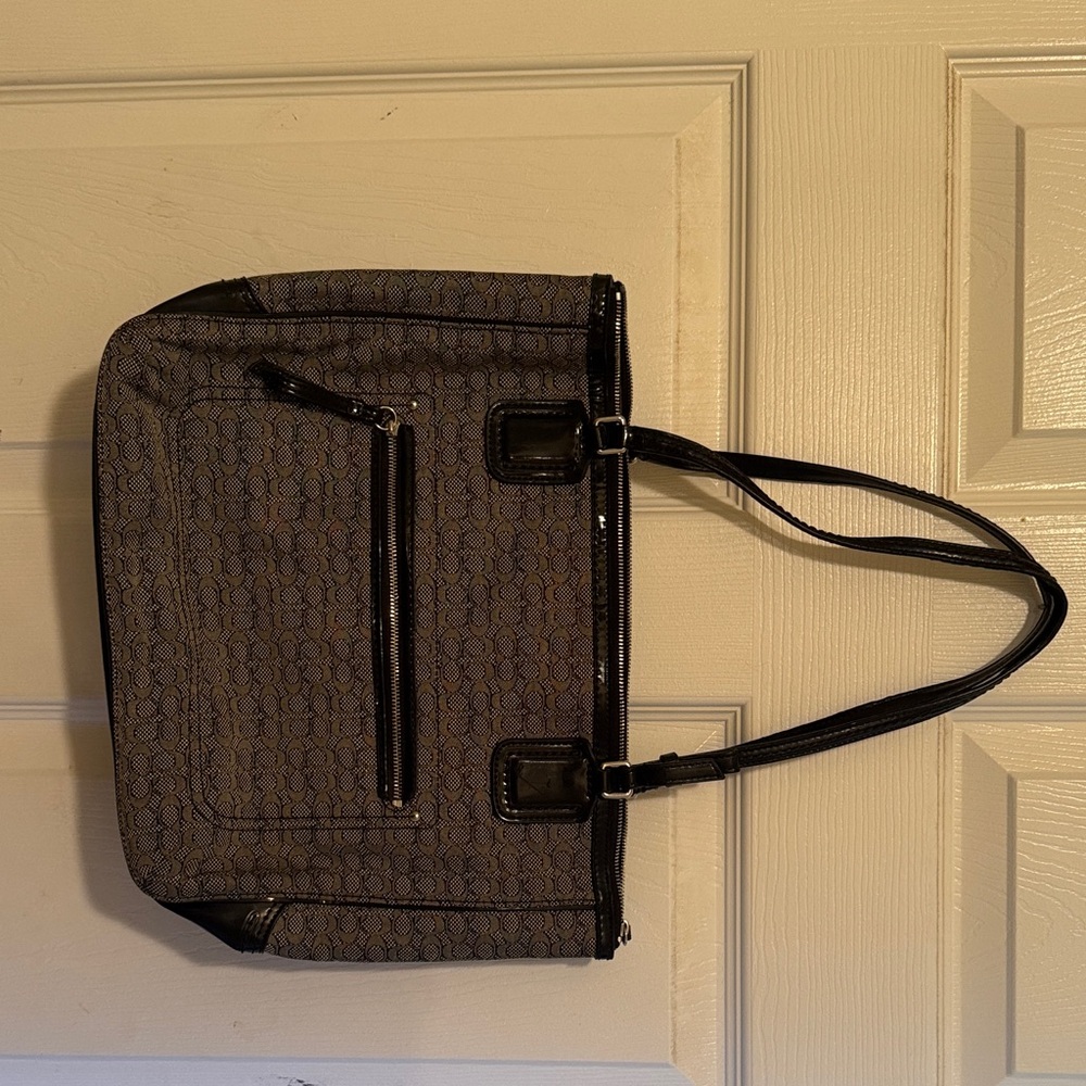 Coach Black and Gray shoulder Bag and wallet